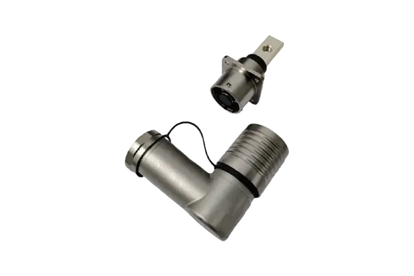 SINGLE-CORE 8MM ELBOW METAL PUSH-PULL CONNECTOR