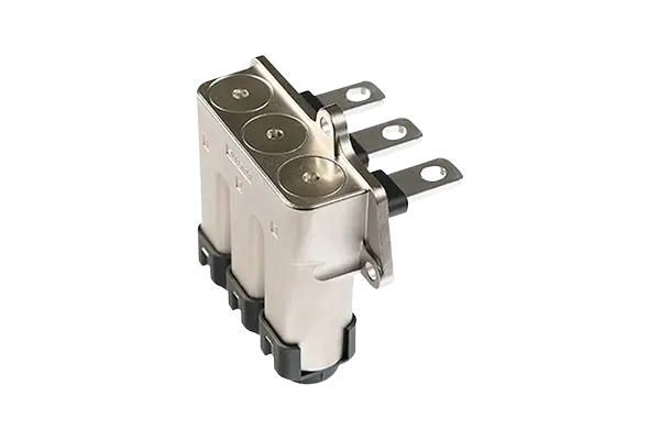 THREE-CORE ELBOW THROUGH HOLE METAL CONNECTOR