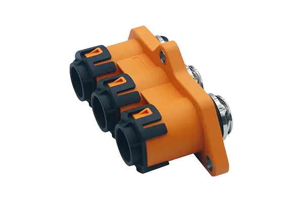 THREE-CORE THROUGHHOLE CONNECTOR