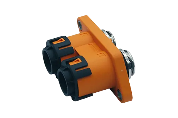 TWO-CORE THROUGHHOLE CONNECTOR